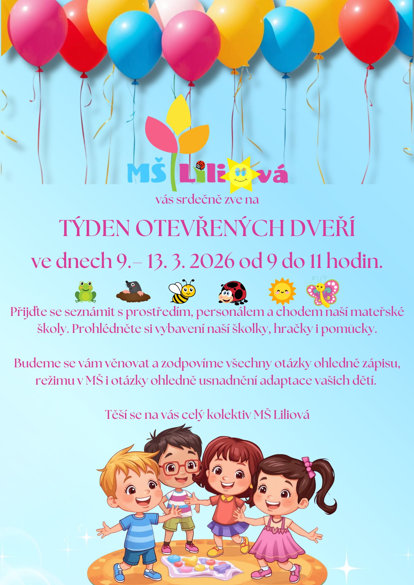 Zavítejte k nám v Týdnu otevřených dveří!